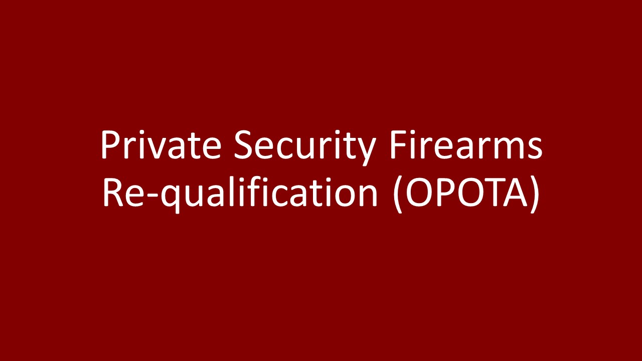 Private Security Firearms Requalification (OPOTA) Ohio Citizens